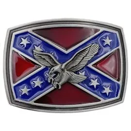 Belt Buckles Bulk Options - Big Confederation Flag Eagle Belt Buckle