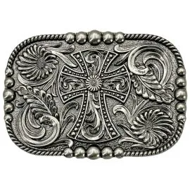 Big Cross Vintage Belt Buckle - Floral Belt Buckles