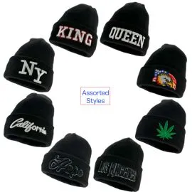 Wholesale Black Beanies in Bulk - Beanies with Logo