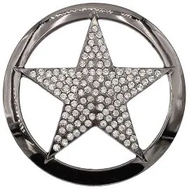 Black Rhinestone Buckle Dimension