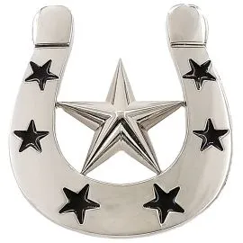 Black Stars Horseshoe Buckle