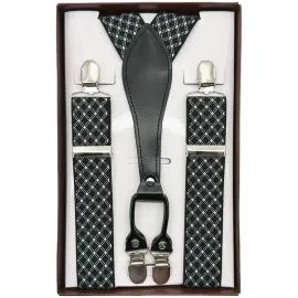 black patterned wide suspenders wholesale