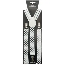 Black Dots on White Suspender