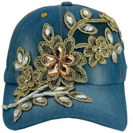 Diamond encrusted bling caps - Flower Design