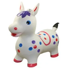 Caballo blanco saltador inflable