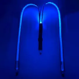 Wholesale Led Suspenders - Blue light up suspenders