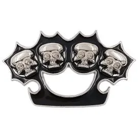 Skull Brass Knuckle Belt Buckle