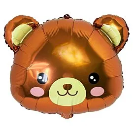 brown bear foil flying helium balloons in bulk