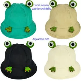 Frog Bucket Hats with Assorted Colors - Winter Hats