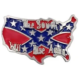 Belt Buckle Wholesaler - South Will Rise Flag Belt Buckle