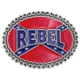 Wholesale Western Buckles - Confederation Rebel Flag Belt Buckle