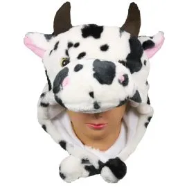 Plush Cow Hats