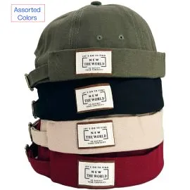 Wholesale Docker Hats with New World Logo - Assorted Colors