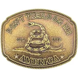 Belt Buckles in Bulk - Don't Tread On Me Snake Belt Buckle 