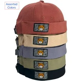 Docker Hats in Bulk Happy Bear Design - Assorted Colors