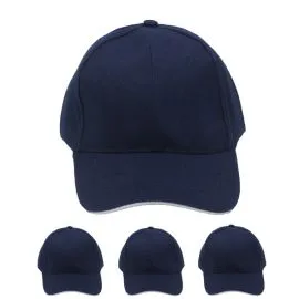 Plain Navy Blue Baseball Cap