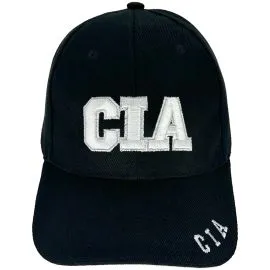 CIA Embroidered Black Baseball Caps wholesale