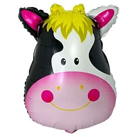 cow flying helium foil balloon