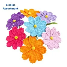 Multicolor Gesang Crochet Flowers - Happiness Flower