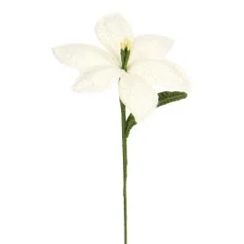 wholesale crochet lily flowers in bulk - white