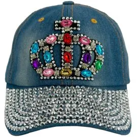 Rhinestone bling caps wholesale - Crown design