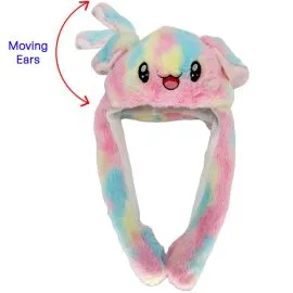 wholesale rainbow cute animal hats with moving ears