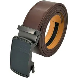 Ratchet belts wholesale options - brown color modern holeless belts