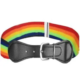 Rainbow Stretch Belts for Kids Striped design