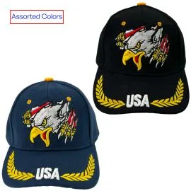 Wholesale Eagle embroidered caps - USA Design