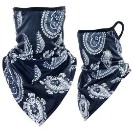 Print Paisley Triangle Face Shields