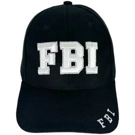 FBI Embroidered Black Baseball Caps wholesale