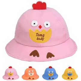 Bulk Chicken Summer Sun Hats for Kids-3