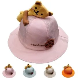 Bulk Little Bear Sun Summer Hats for Kids-1