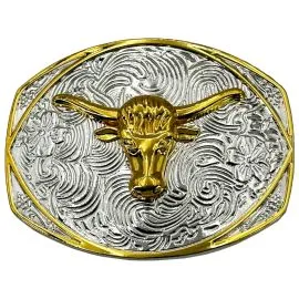 Golden Bull Head Buckle