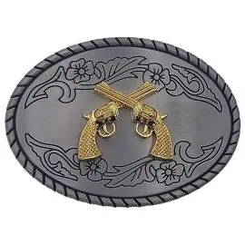 Wholesale Western Revolver Gun Belt Buckle