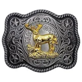 Wholesale Buckles - Vintage Buckles with Golden Deer Design