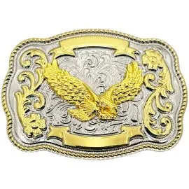 Wholesale Golden Flying Eagle Oversized Belt Buckle