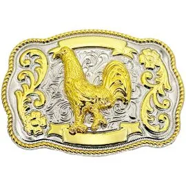 Wholesale Golden Rooster Oversized Belt Buckle