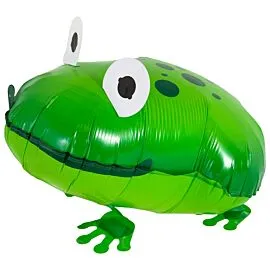 green frog walking pet balloon