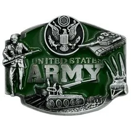 Green US Army Belt Buckle