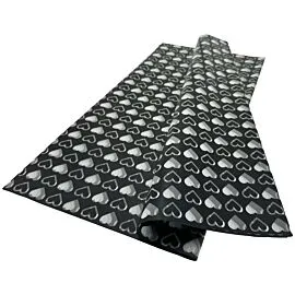 heart design black wrapping papers