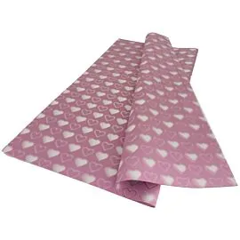 pink heart design wrapping papers in bulk