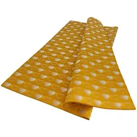 yellow heart design wrapping papers in bulk