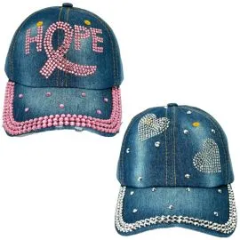 Denim Rhinestone Hats in Bulk - Hope and Heart Designs