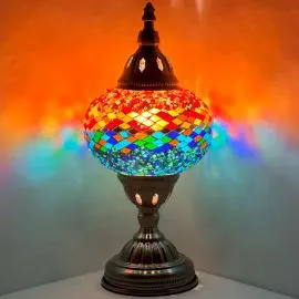 Hot and Cold Turkish Round Mosaic Lamps