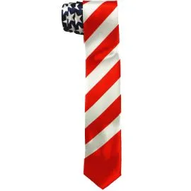 USA Flag Slim Tie