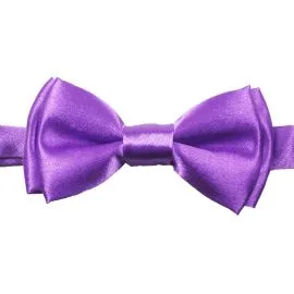 Shining Purple Color Kids Bow Tie