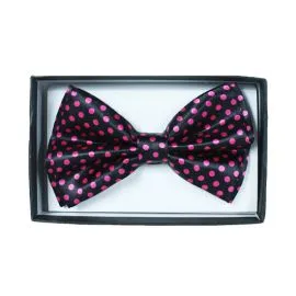 Hot Pink Polka Dot Bowtie