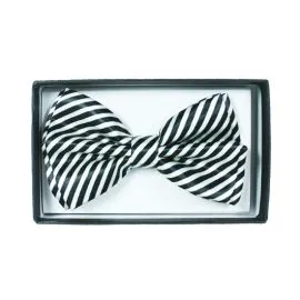 White Striped Bowtie