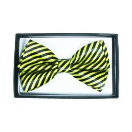 Yellow Striped Bowtie